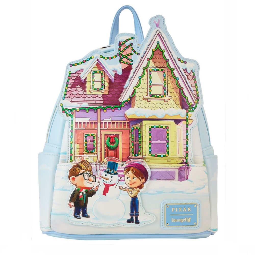 NWT SET Disney Pixar Loungefly UP mini backpack and wallet set - Picture 3 of 16